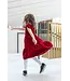 Florence Eiseman Stretch Velvet Dress w/Tulip Sleeves