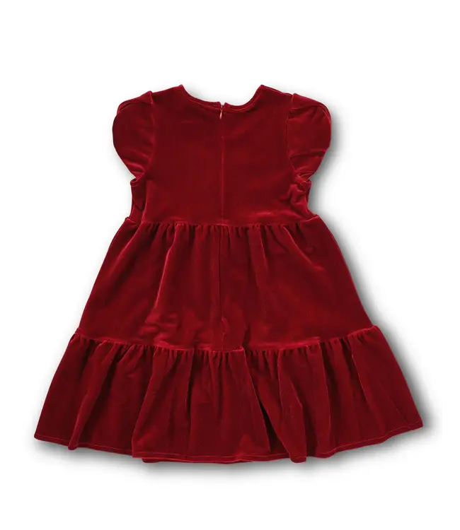 Florence Eiseman Stretch Velvet Dress w/Tulip Sleeves