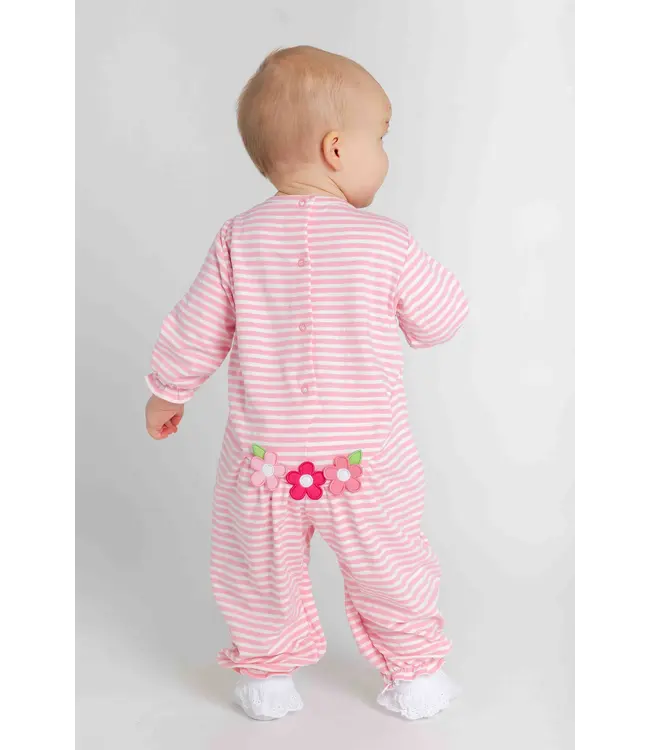 Florence Eiseman Stripe Knit Longall w/Flowers