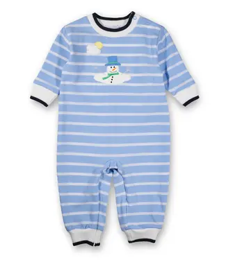 Florence Eiseman Stripe Knit Longall w/Melting Snowman