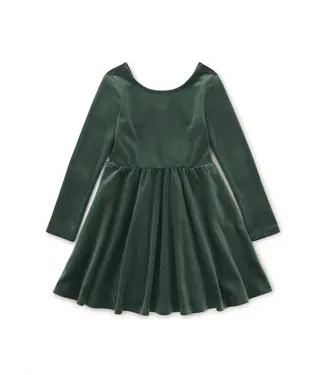 Tea Collection Pine Needle Velour Ballet Dress