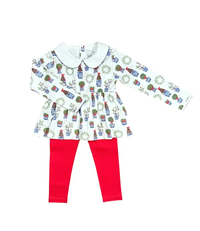 Heyward House Christmas Planters Play Shirt and Leggings