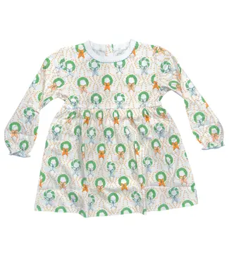 Heyward House Bows and Box Wreaths L/S Play Dress