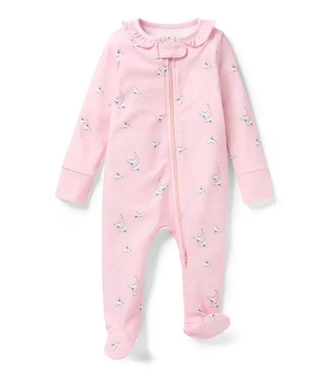 Petite Plume Winter Skates Pima Romper