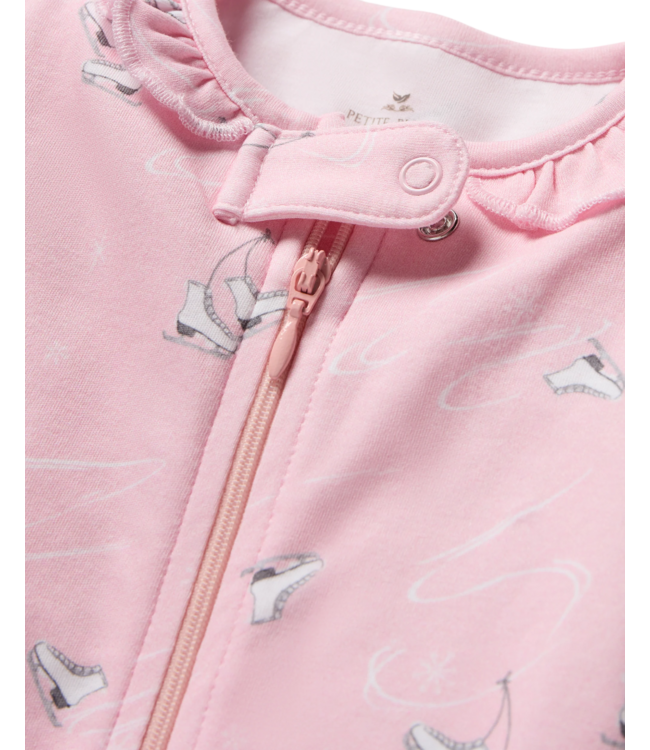 Petite Plume Winter Skates Pima Romper
