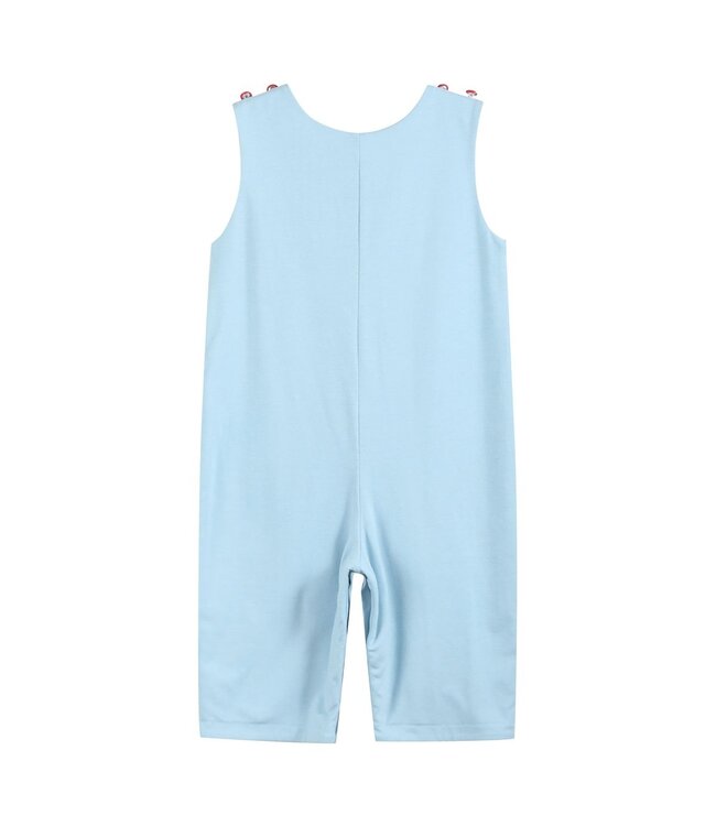 tutu&lulu Lt. Blue Santa Christmas Car Overalls