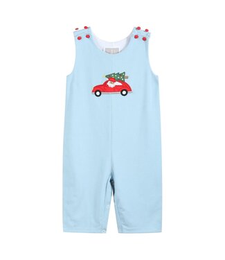 tutu&lulu Lt. Blue Santa Christmas Car Overalls