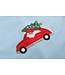 tutu&lulu Lt. Blue Santa Christmas Car Overalls