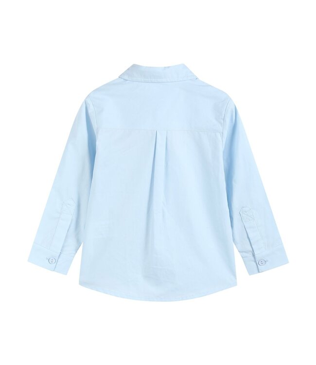 tutu&lulu Lt. Blue Santa Dress Shirt