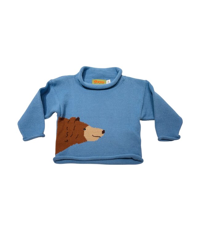 Luigi Blue Bear Coming From Right Side Sweater
