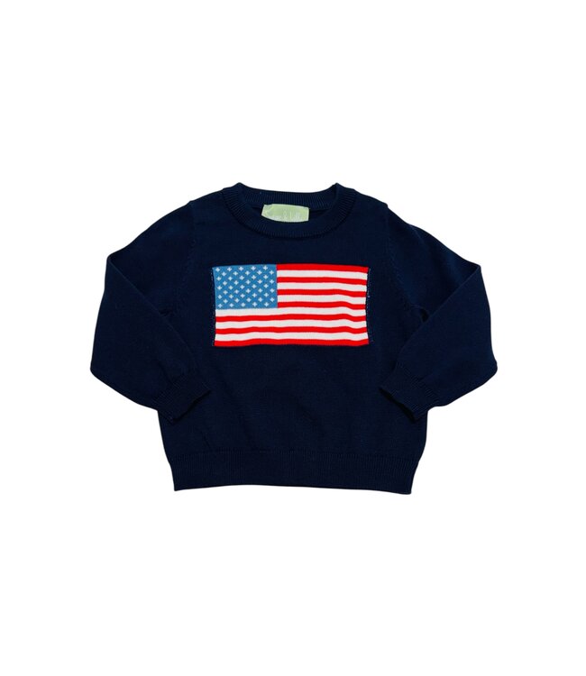 Sage and Lilly Navy USA Flag Sweater