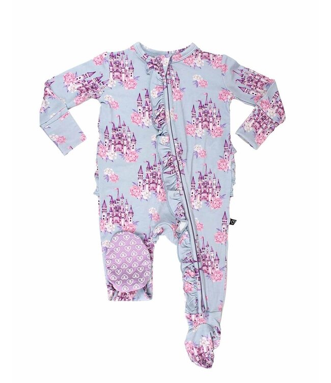 LEV baby Samantha Ruffled Zip Footie