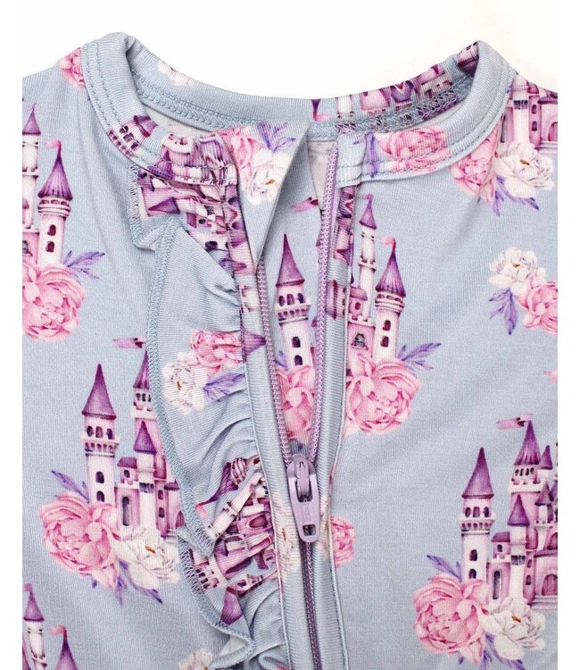 LEV baby Samantha Ruffled Zip Footie