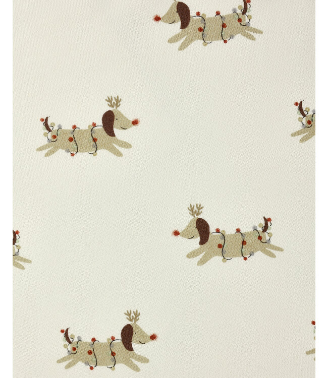 Rylee & Cru Ivory Christmas Dogs Sweatshirt