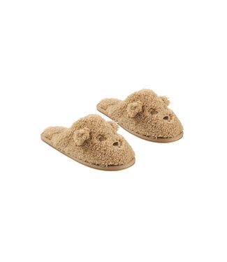 Rylee & Cru Gold Teddy Bear Slippers