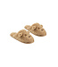 Gold Teddy Bear Slippers