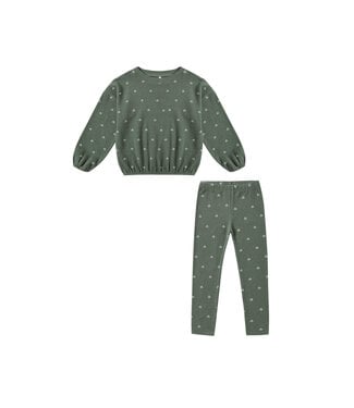 Rylee & Cru Evergreen Ditsy Knit Set