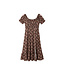 Brown Winter Floral Lana Dress