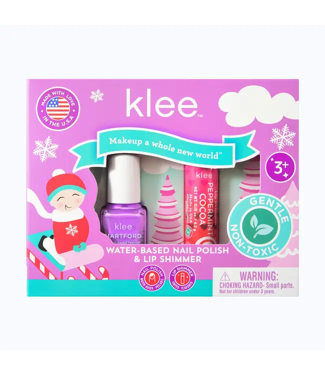 Klee Elves' Sled Nail Polish and Lip Shimmer