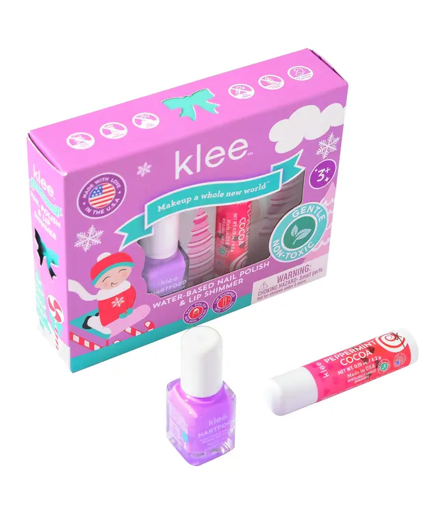 Klee Elves' Sled Nail Polish and Lip Shimmer