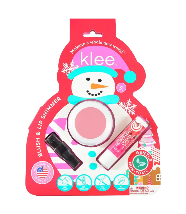 Klee Crystal Glow Blush and Lip Shimmer Set