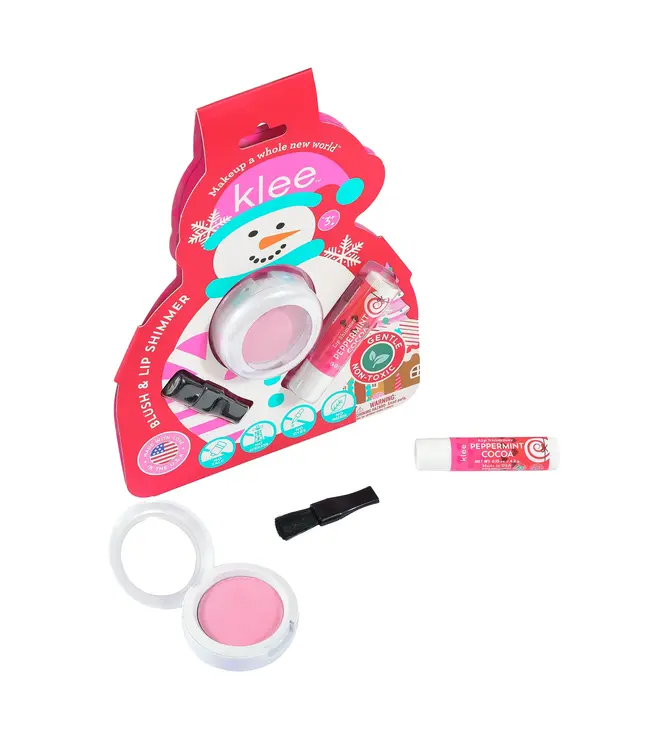 Klee Crystal Glow Blush and Lip Shimmer Set