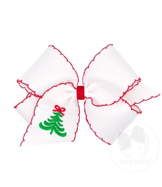 Wee Ones King Christmas Embroidered Bow TRE
