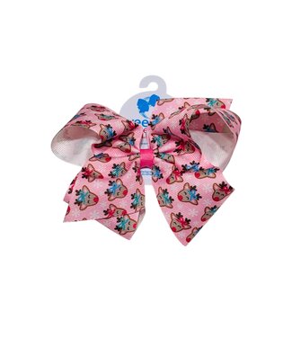 Wee Ones King Christmas Print Bow - Reindeer