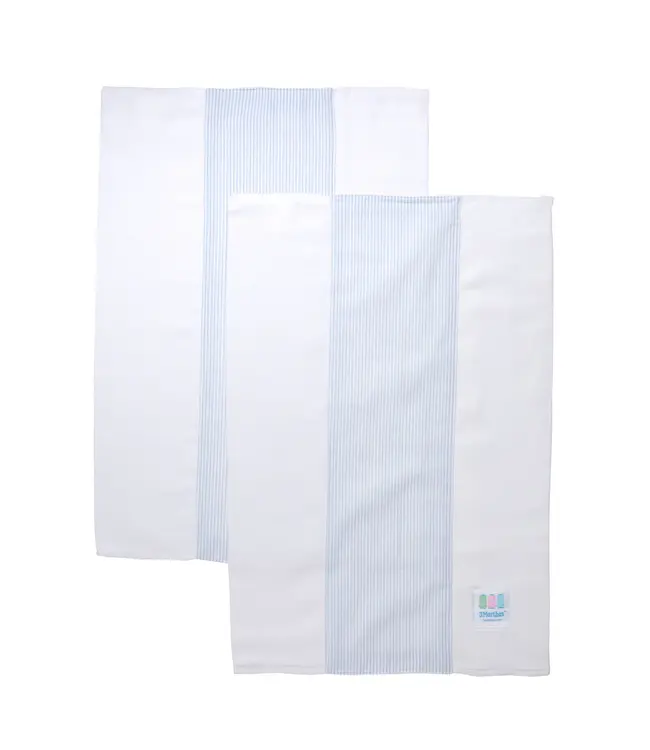 3 Marthas Seersucker Stripe Burp Cloth Set