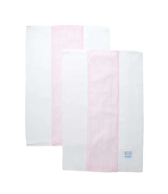 3 Marthas Seersucker Stripe Burp Cloth Set