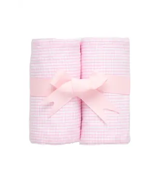 3 Marthas Small Check Burp Cloth Set