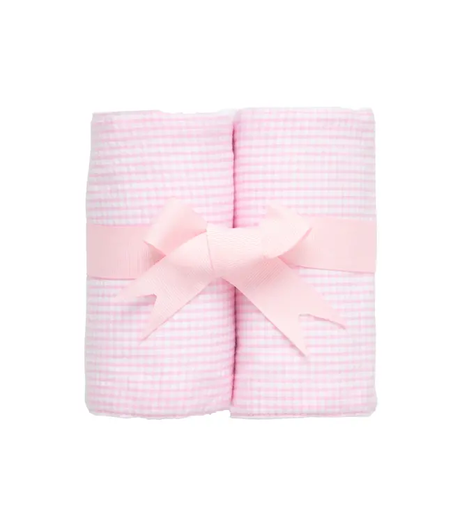 3 Marthas Small Check Burp Cloth Set