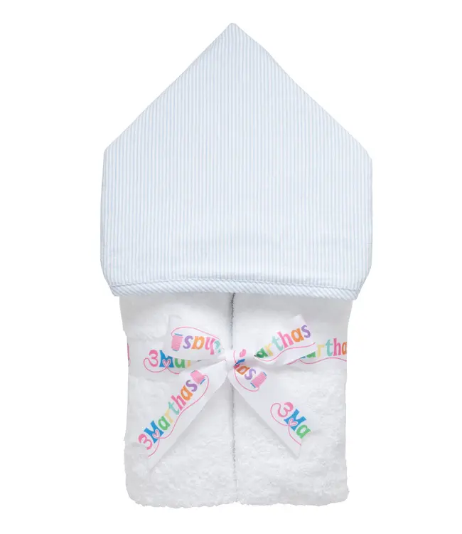 3 Marthas Seersucker Stripe Everykid Towel