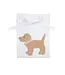 3 Marthas Pink Puppy Applique Burp Cloth