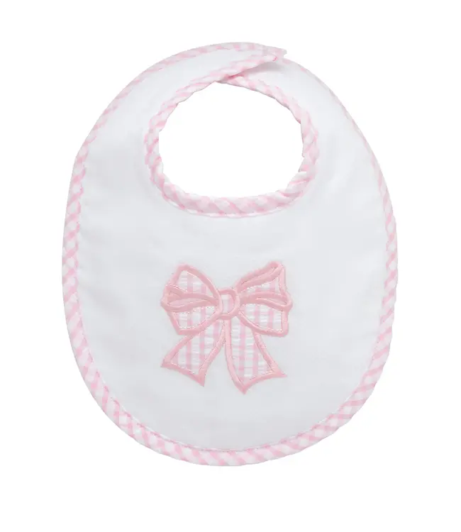 3 Marthas Pink Bow Bib