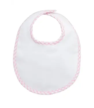 3 Marthas Med Pique Bib Pink Check