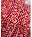 Smocking Bird Christmas Linear Floral Block Print Dress