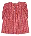 Smocking Bird Christmas Linear Floral Block Print Dress
