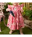 Pink Chicken Candy Cane Santa Jennifer Dress Set