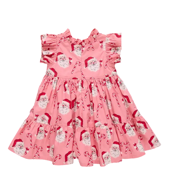 Pink Chicken Pink Candy Cane Santa Jennifer Dress
