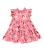 Pink Chicken Pink Candy Cane Santa Jennifer Dress