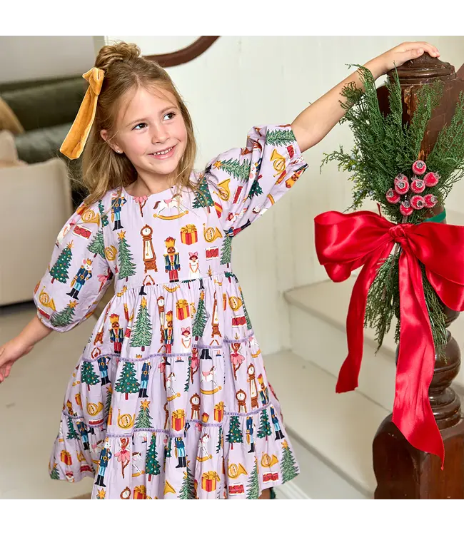 Pink Chicken Lavender Nutcracker Peachy Dress