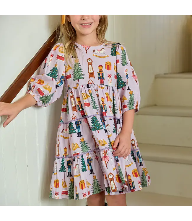 Pink Chicken Lavender Nutcracker Peachy Dress