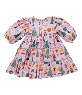 Pink Chicken Lavender Nutcracker Peachy Dress