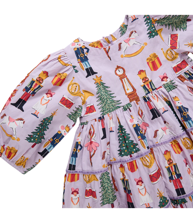 Pink Chicken Lavender Nutcracker Peachy Dress