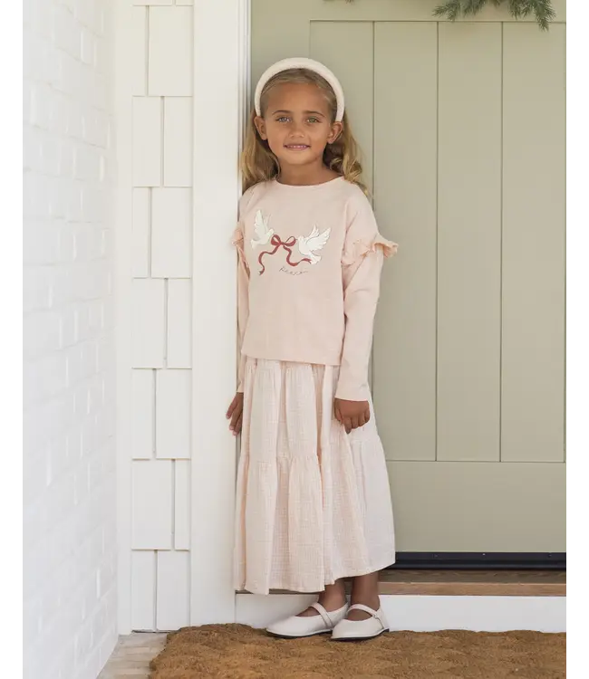 Rylee & Cru Petal Peace Ruffle L/S Tee