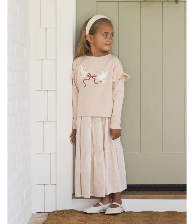 Rylee & Cru Petal Peace Ruffle L/S Tee