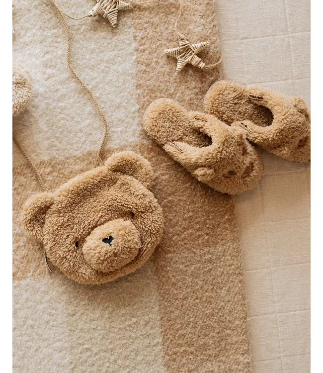 Rylee & Cru Gold Bear Purse