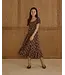 Brown Winter Floral Lana Dress