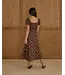 Brown Winter Floral Lana Dress